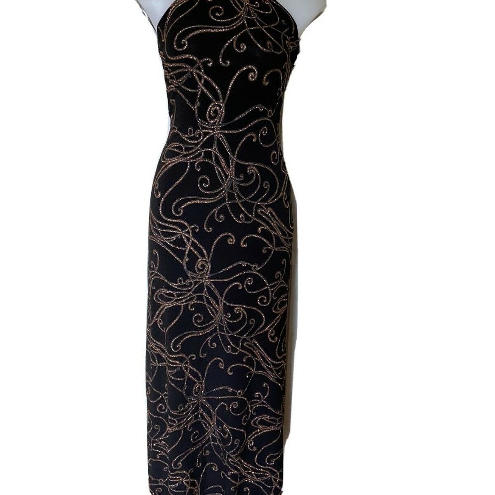 Womens Size S Black y2k Formal Dress